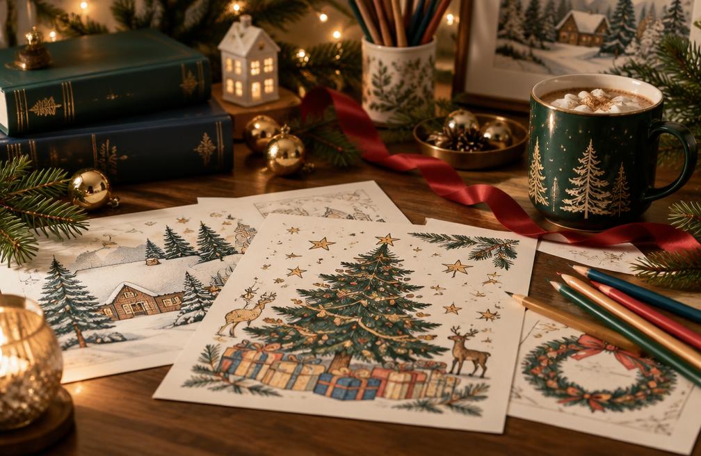 Apresentação ilustrativa de Christmas Pack